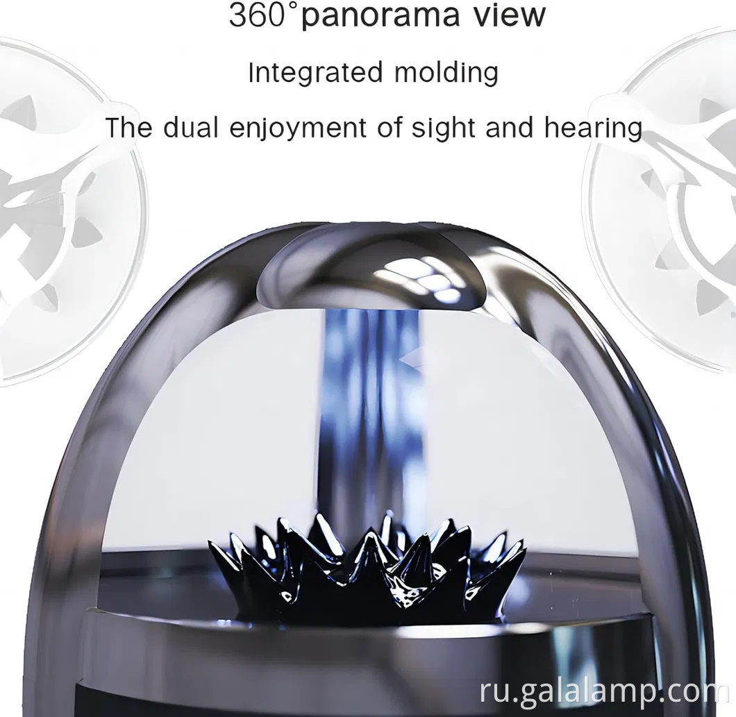 Динамический динамический динамик жидкости - освещенный лампой магнитной жидкости